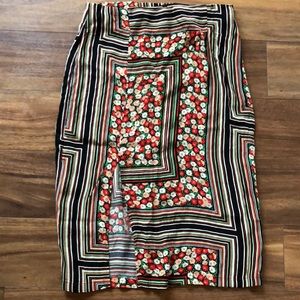 Floral TOPSHOP Midi Skirt